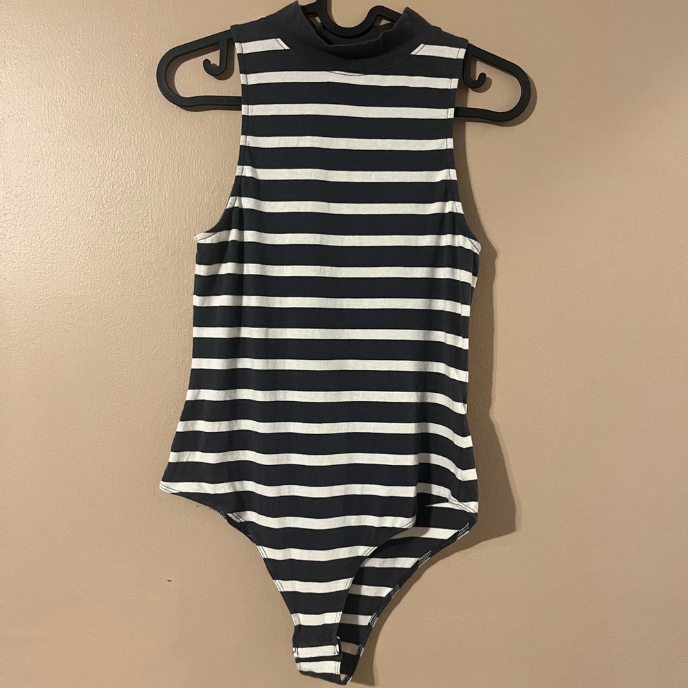 Striped bodysuit